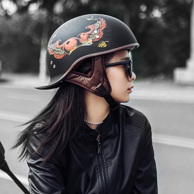 Capacete Retrô Vintage - Meio Capacete