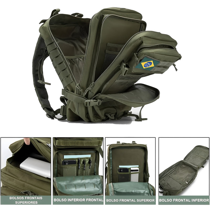Mochila Impermeável, 45L, Aventuras - Tática Militar