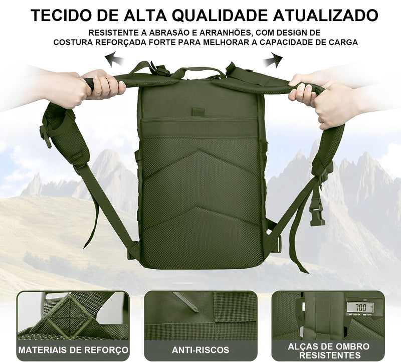 Mochila Impermeável, 45L, Aventuras - Tática Militar