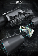 Binóculo Profissional Militar Zoom HD BAK4 - VisionPro 20x50