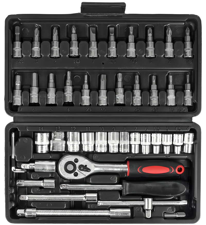 Kit de Ferramentas 46 peças Multiuso - MASTER WRENCH 46PCS
