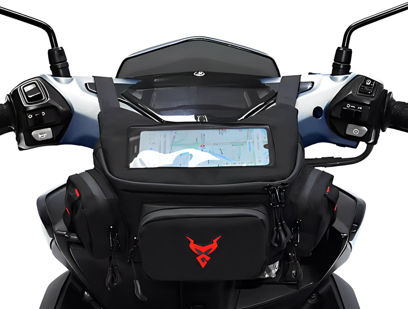 Bolsa de Guidão Impermeável com Tela Touch para Motociclistas