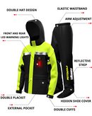 Capa de Chuva Unissex com LED KEMIMOTO