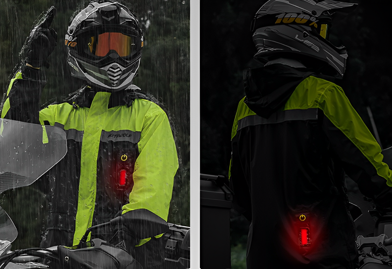 Capa de Chuva Unissex com LED KEMIMOTO