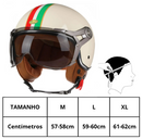 Capacete Aberto Vintage Retrô