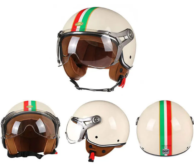 Capacete Aberto Vintage Retrô