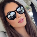 Óculos de Sol Unissex Aveludado e Espelhado