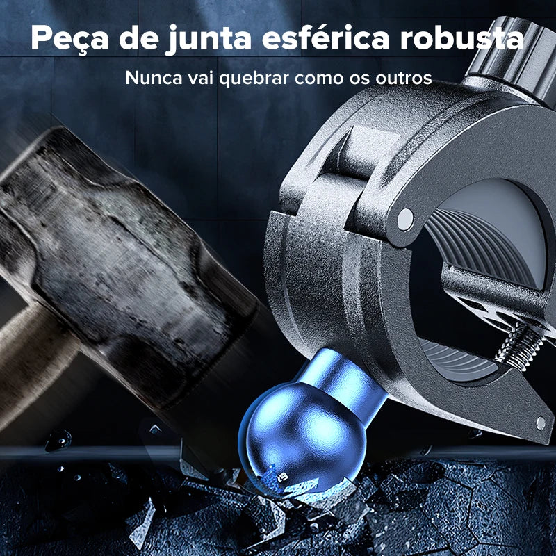 Suporte de Celular para Motocicleta Joyroom 360° - Universal, Antichoque e Rotativo